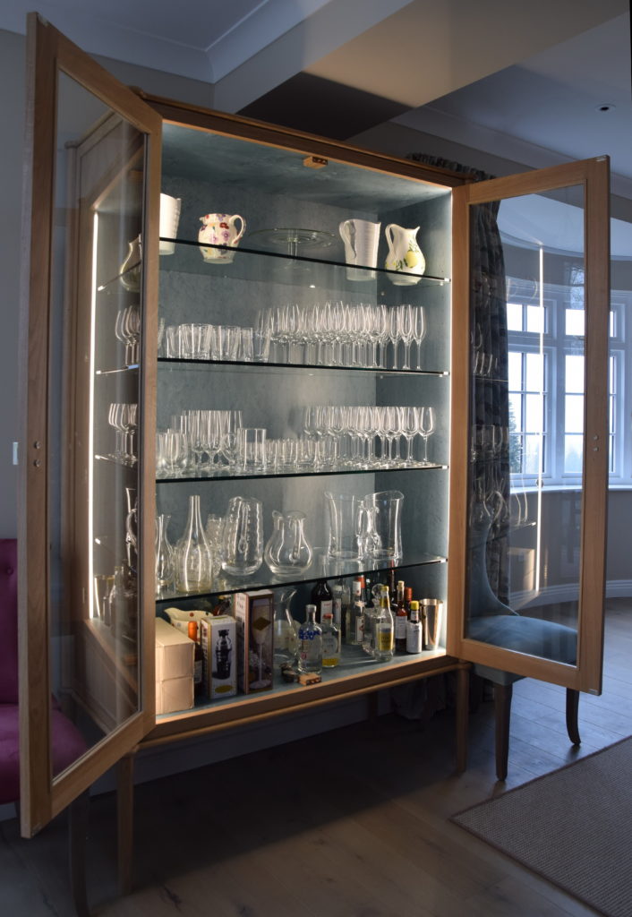 Glass Display Cabinet Exceptional Design For A Living Kitchen