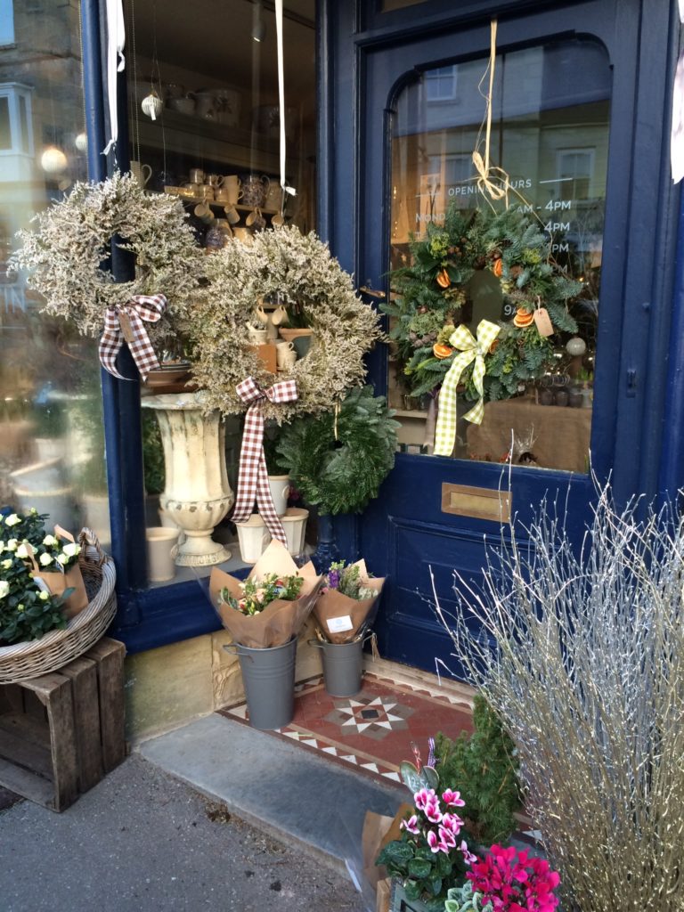 Christmas wreaths at Ted Martin Flowers in Tisbury