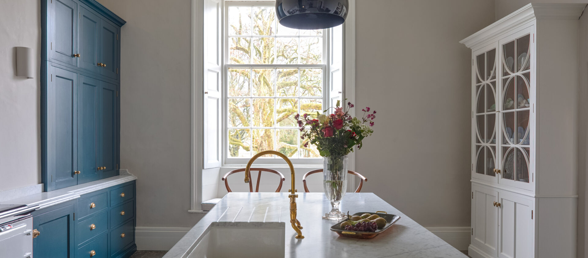 handmade kitchen in georgian house