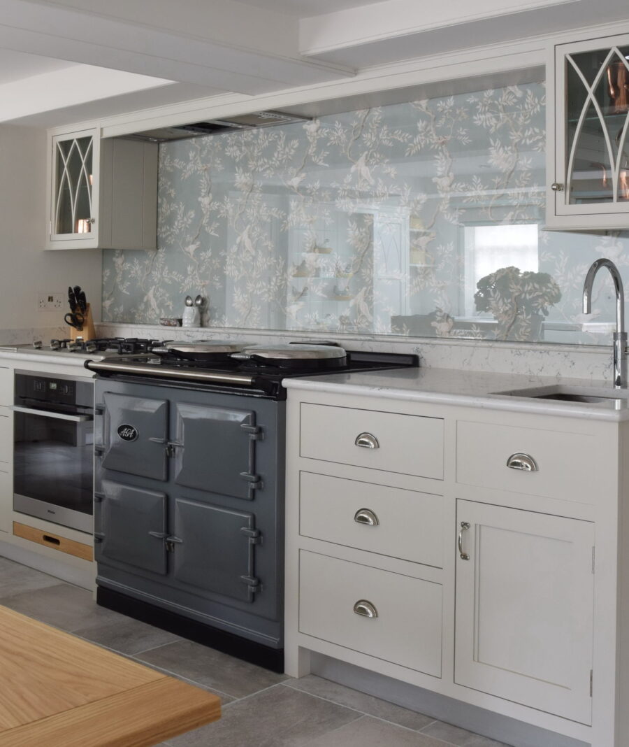 Aga range cooker in Mary Berry's bespoke Guild Anderson kitchen Aga range cooker in Mary Berry's bespoke Guild Anderson kitchen