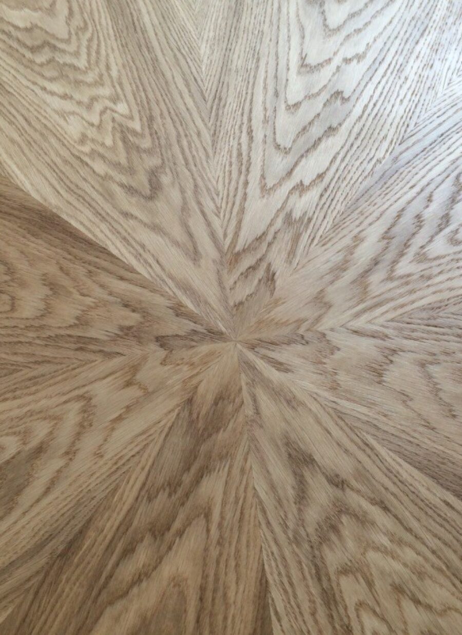 A bespoke oak starburst pedestal table was designed for Mary Berry's kitchen A bespoke oak starburst pedestal table was designed for Mary Berry's kitchen