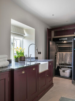 bespoke laundry design for a somerset manor house