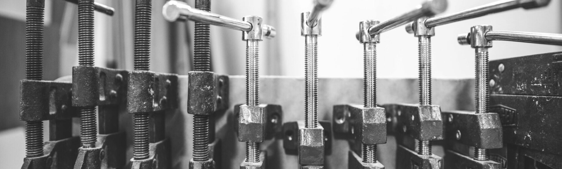 Guild Anderson's workshop clamps B&W