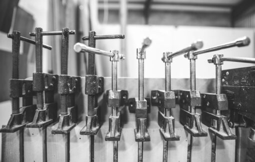 Guild Anderson's workshop clamps B&W