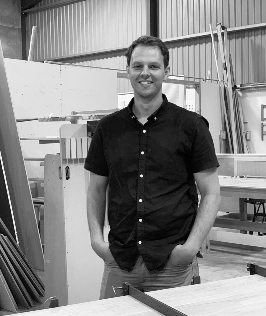 Steve in the Guild Anderson workshop