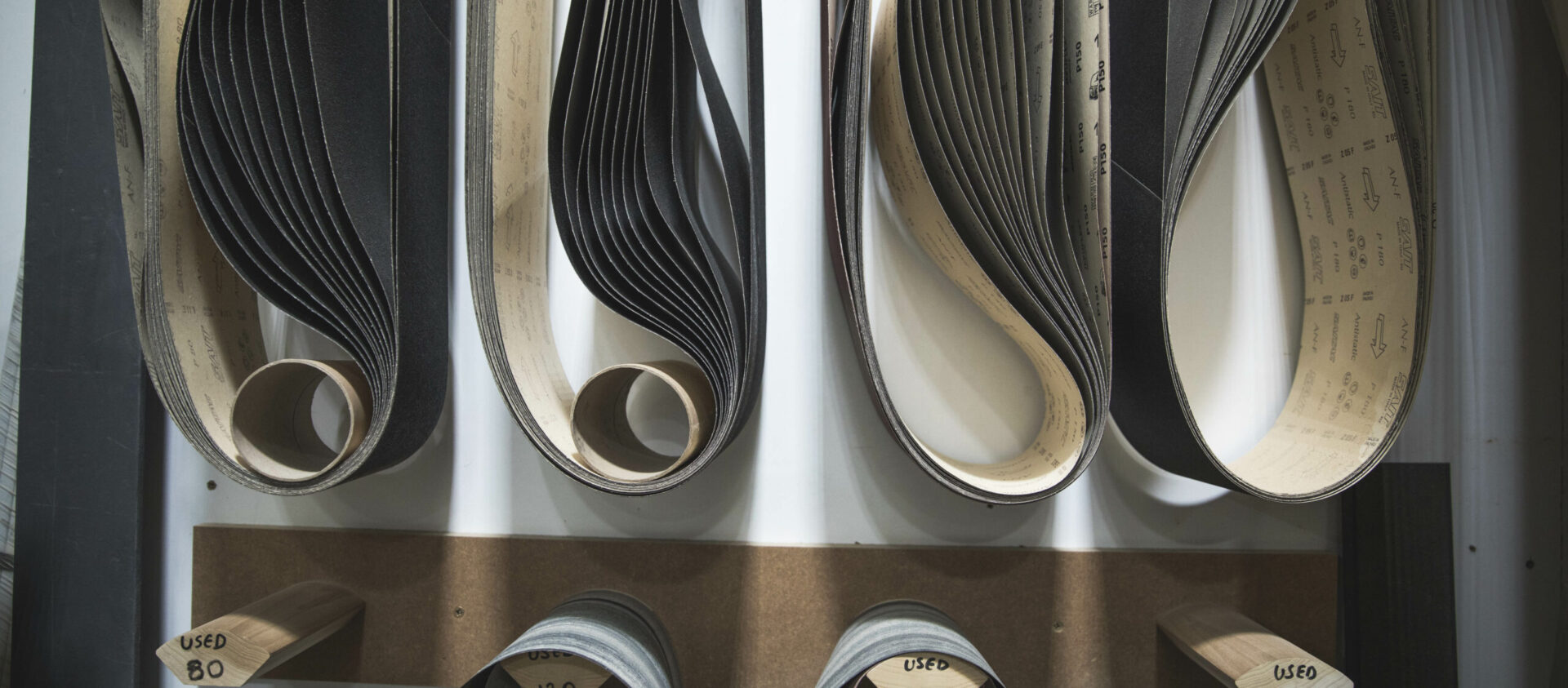 Sheets of laminate to be used in bespoke cabinet making