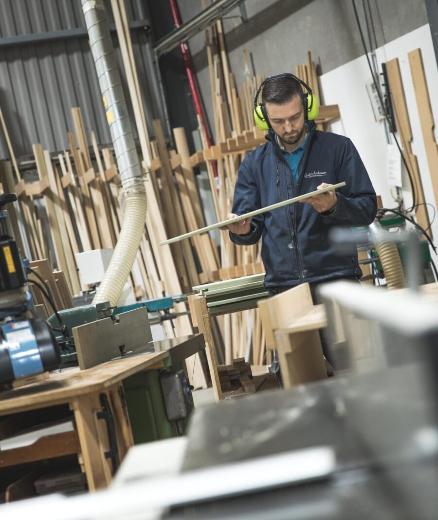A bespoke cabinet maker in the Guild Anderson workshop