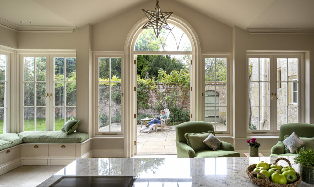 A new handmade kitchen orangery in Dorset 