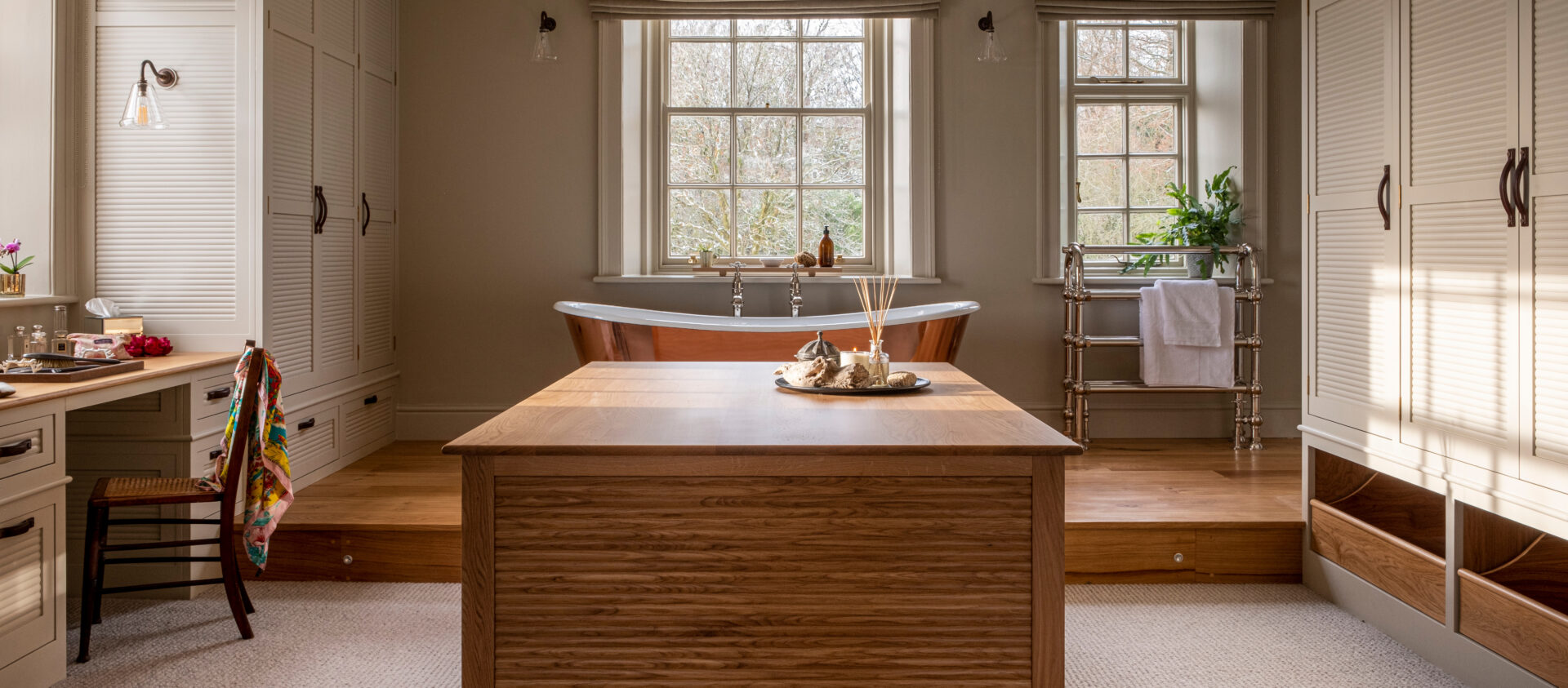 a bespoke dressing room design in wiltshire