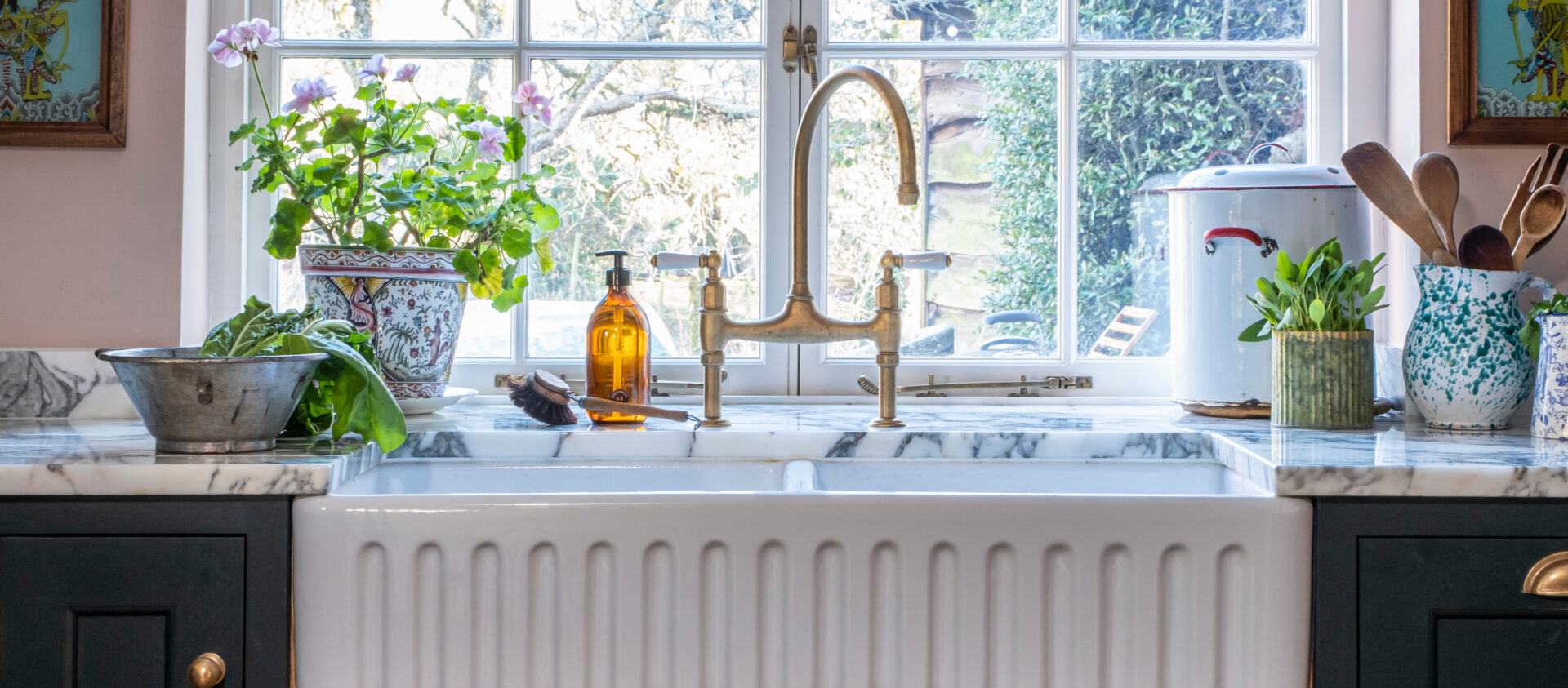 Bespoke kitchen with a butler's pantry style sink