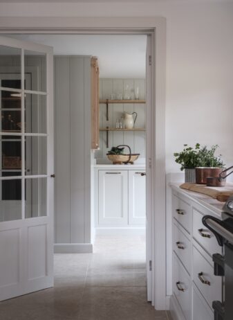 A back kitchen in a period Hampshire farmhouse
