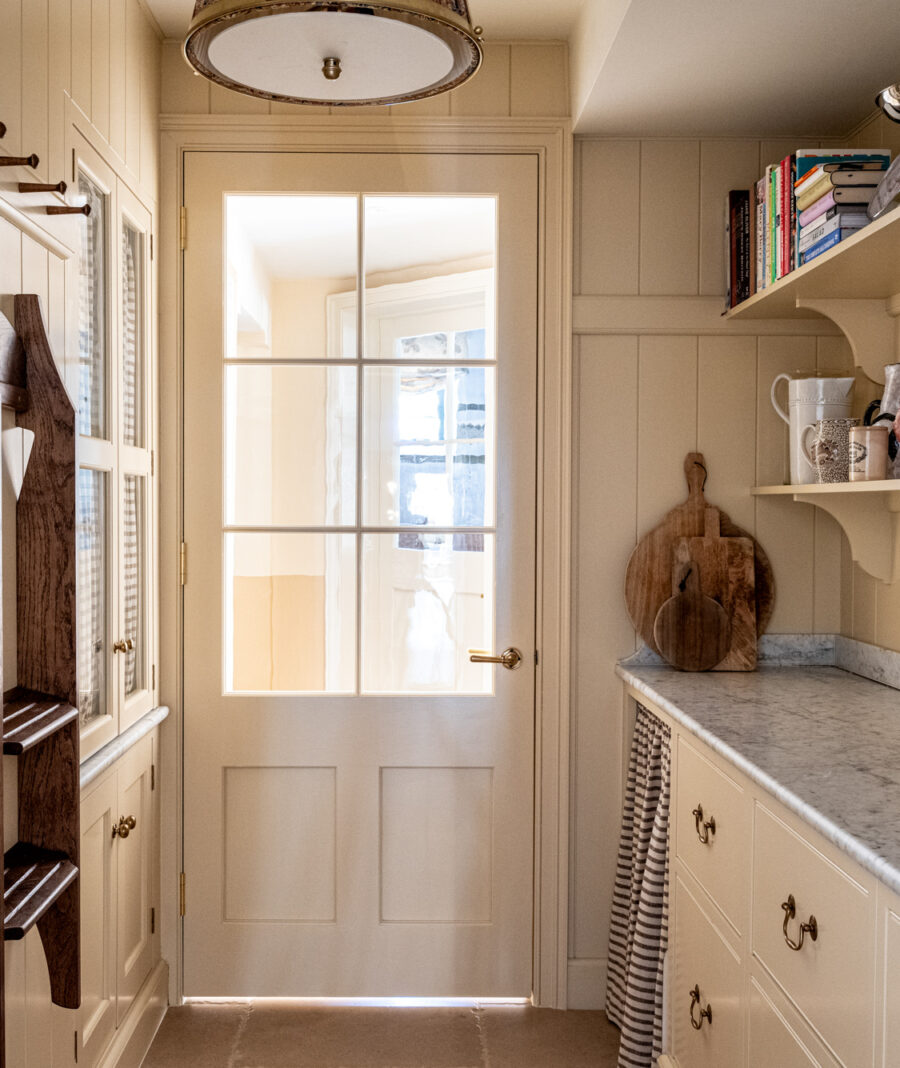 Bespoke walk-in kitchen pantry in a Victorian period house