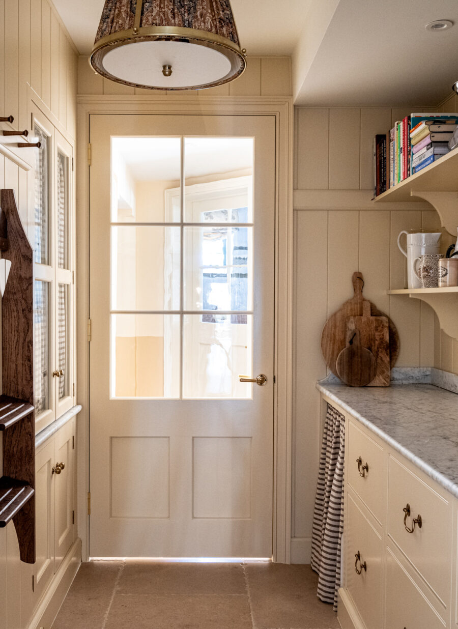 Bespoke walk-in kitchen pantry in a Victorian period house