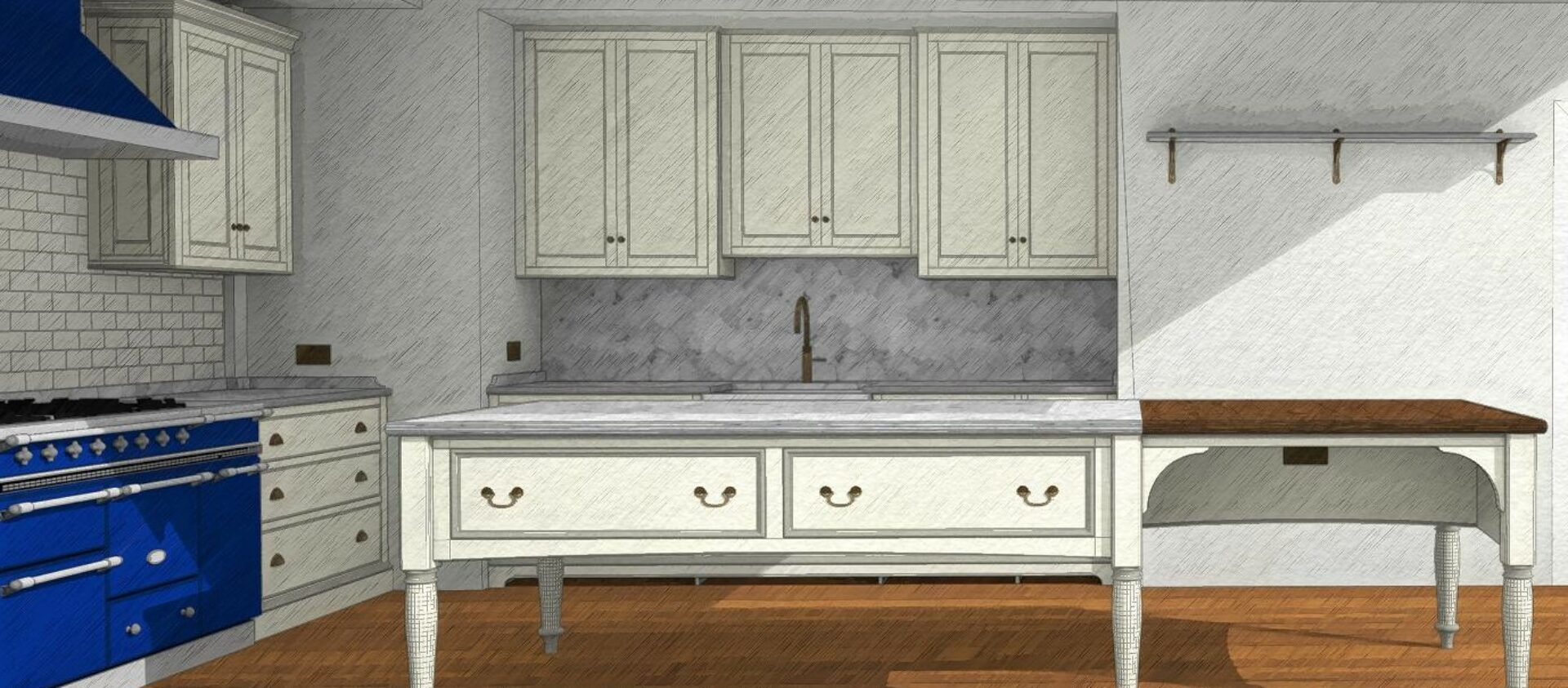 A Painted Kitchen