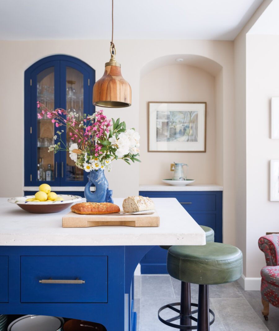 Marratons kitchen island with polished concrete worktop