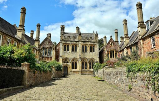 Europe's oldest inhabited street, in Wells in Somerset