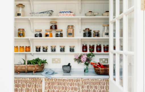 A glazed Walk-In Pantry