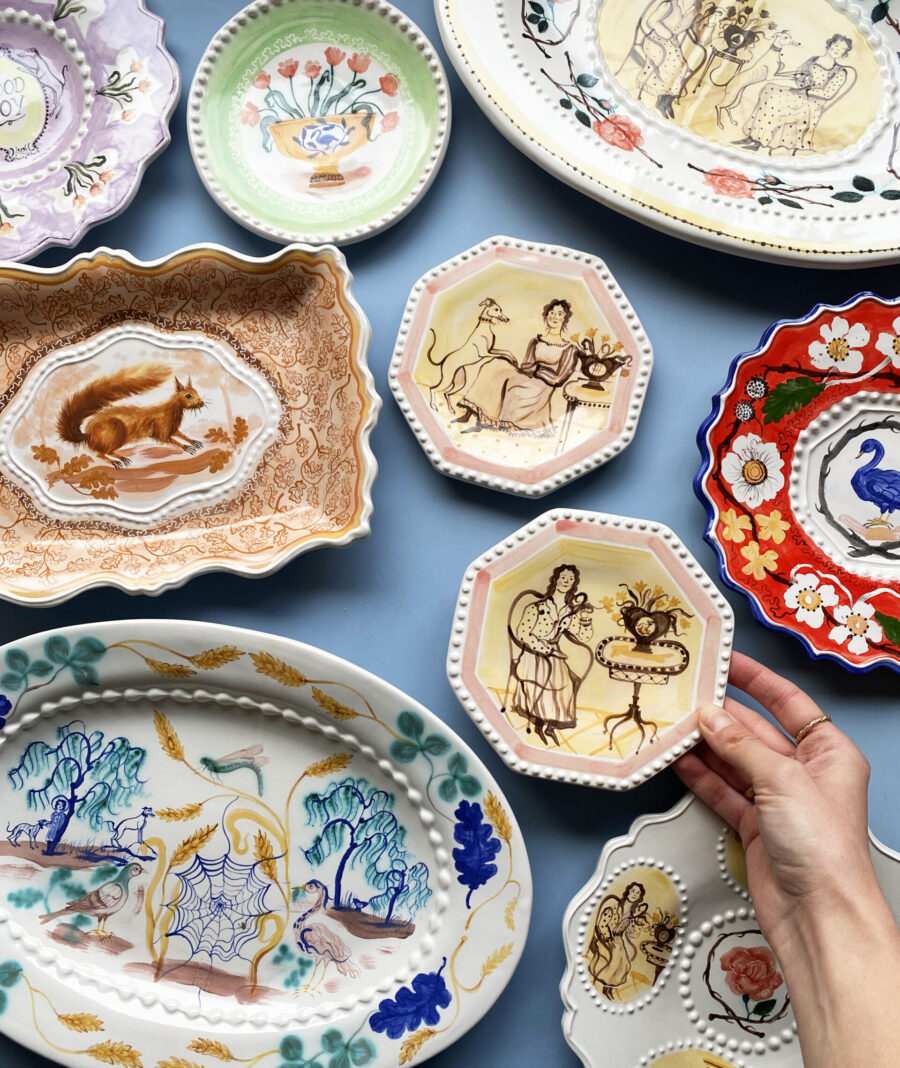 Polly Fern plates