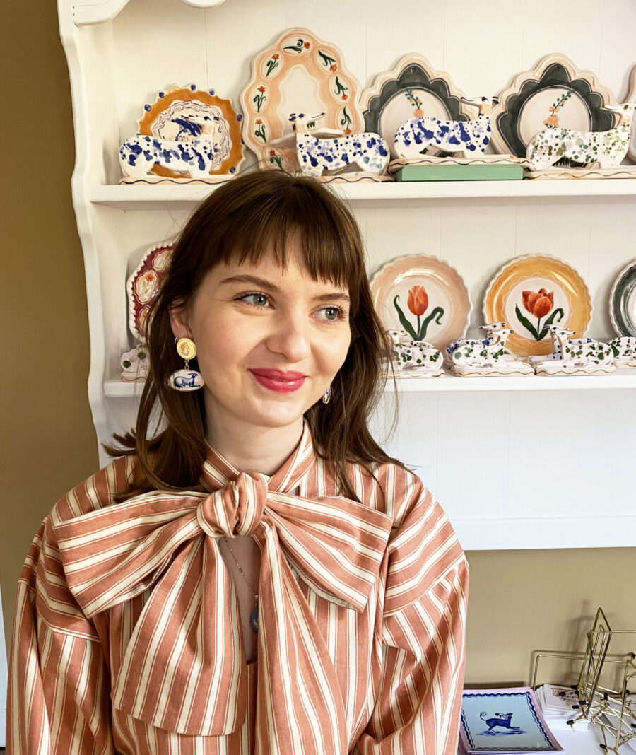 Polly Fern in her studio in West Sussex