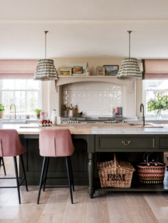 A Cook’s Table island large enough to be used for a multitude of tasks