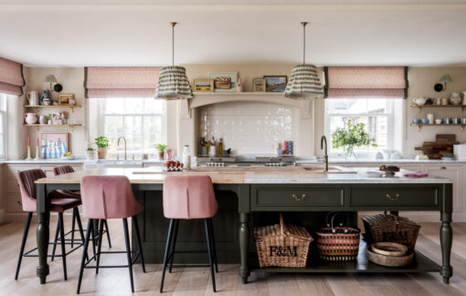 A Cook’s Table island large enough to be used for a multitude of tasks