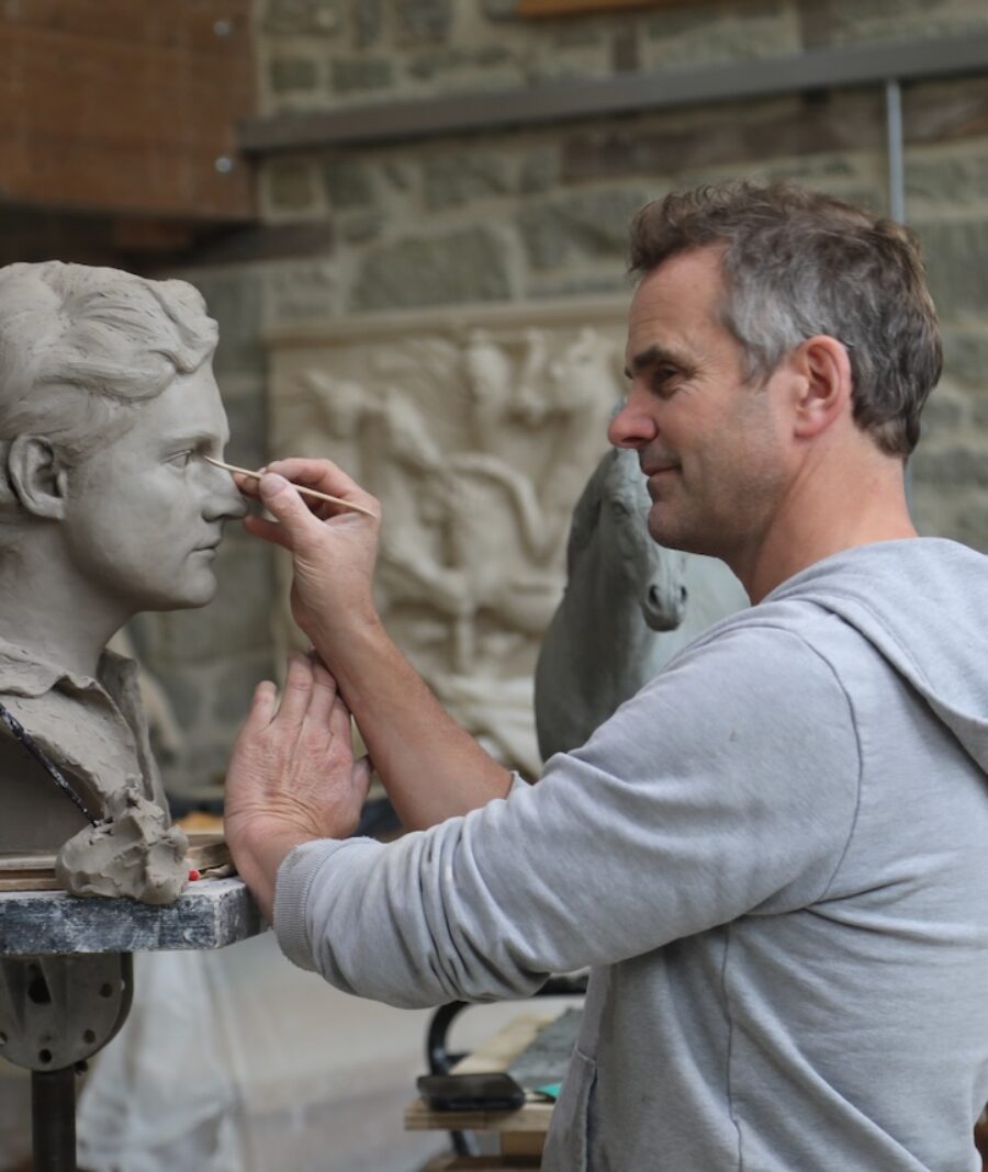 Steve Pettifer from Coade creating classical and contemporary sculpture