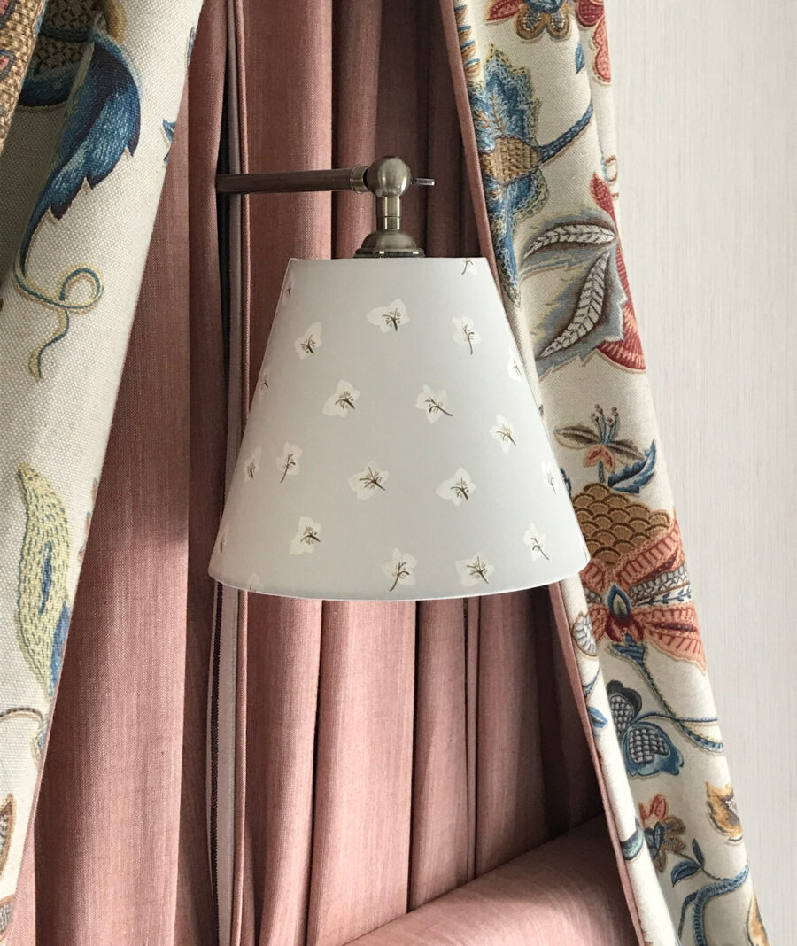 Upton Noble, Hellebores wallpaper classic pendant light shade