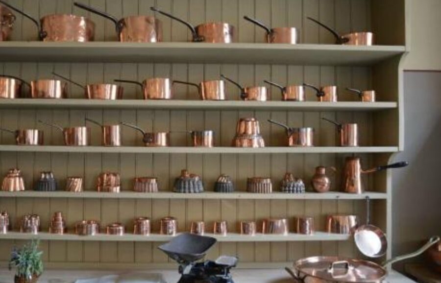 The copper collection at Attingham Park, Shropshire