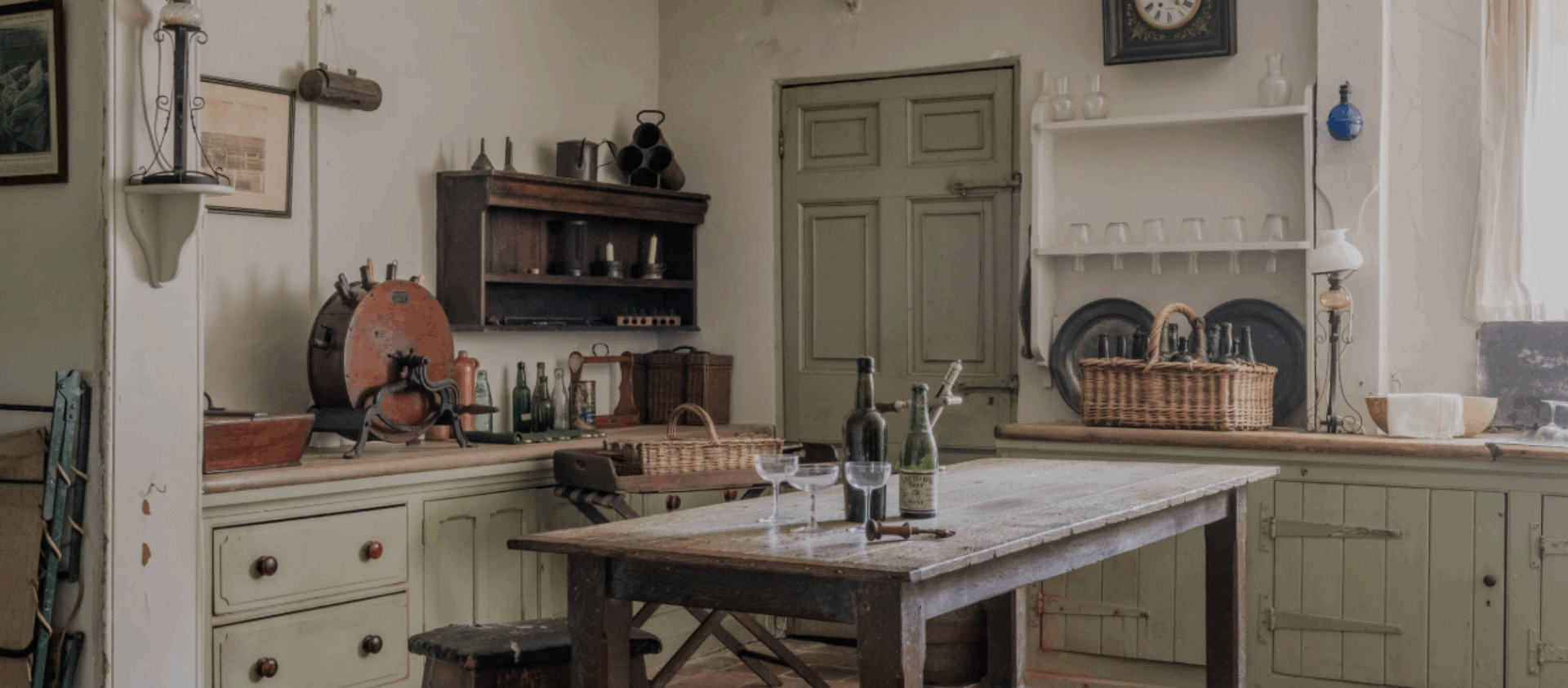 Erddig Hall scullery kitchen