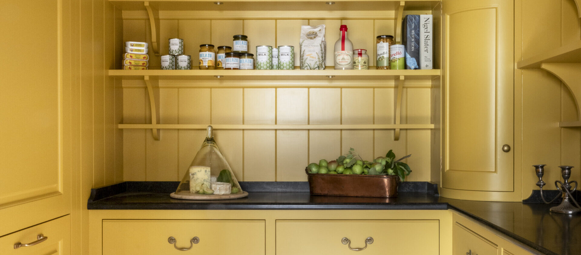 Yellow Walk- In Pantry