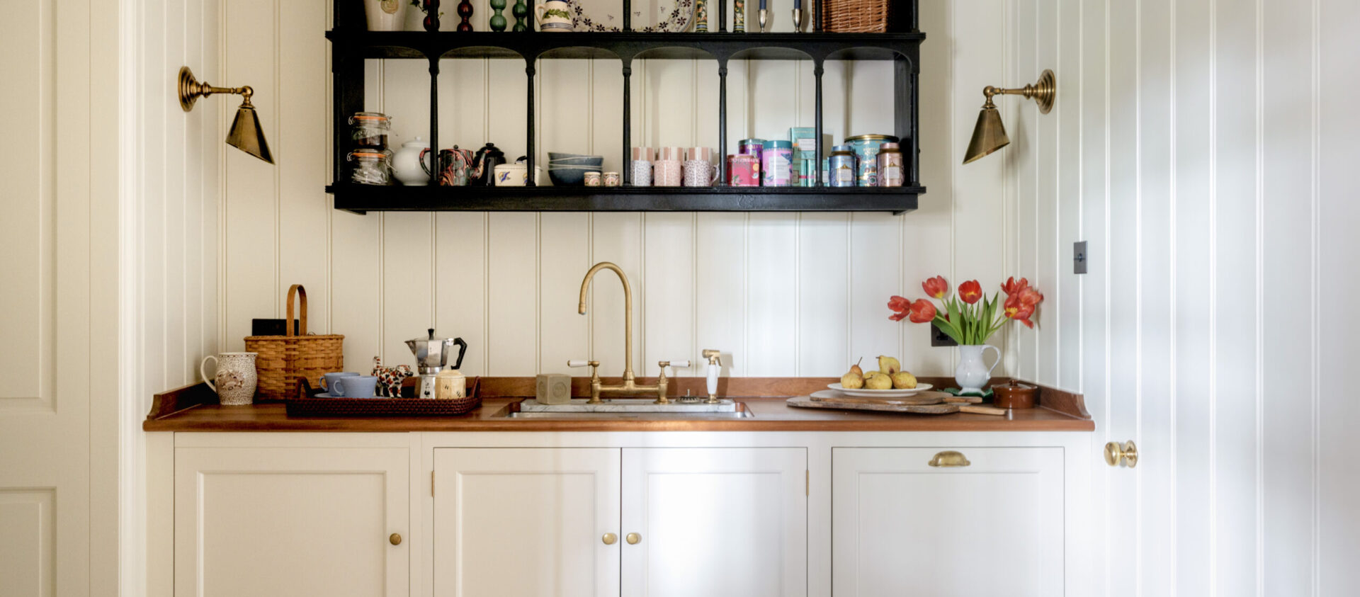 painted panelled pantry design in Winchester