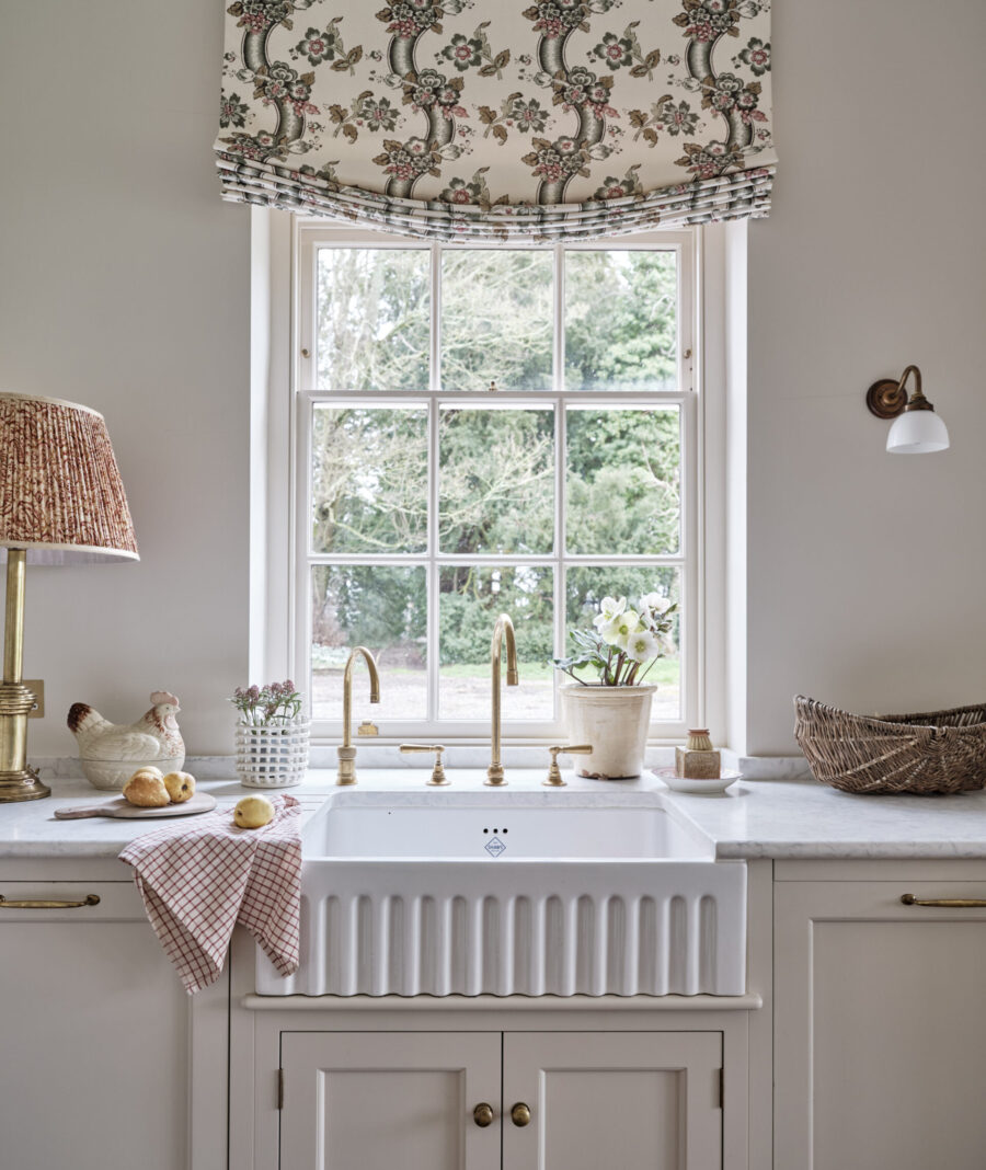 A luxury kitchen tap and Quooker tap in a bespoke kitchen design