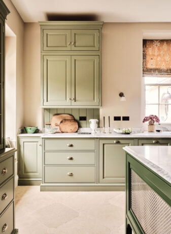 Traditional estate cabinetry is found throughout the Old Rectory period kitchen design Traditional estate cabinetry is found throughout the Old Rectory period kitchen design